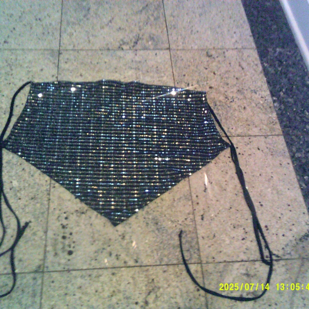 Love J Black Sequin Top